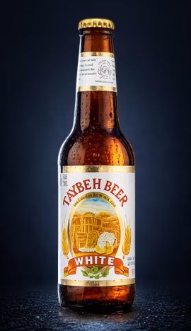 Taybeh White beer bottle