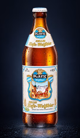 Helles Weißbier beer bottle