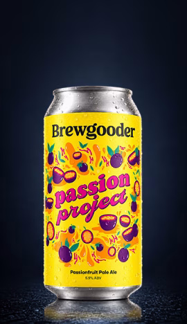 Passion Project - Pale Ale beer bottle